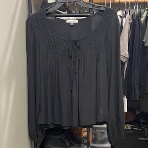 American Eagle Outfitters Black Long Sleeve Top.